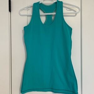 Ivivva‎ by Lululemon Scoop Neck Blue Teal Girl’s Activewear Tank Top Size 14